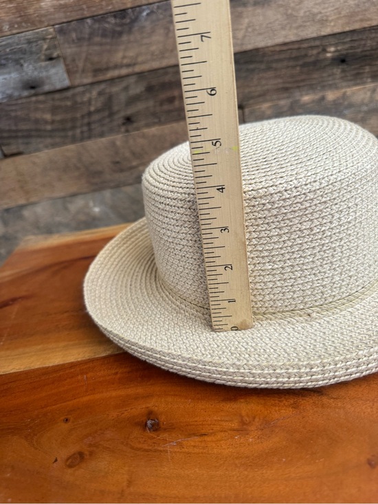 RARE Vintage Accessory Design Group Straw Mad Hatter Top Hat High Crown Boater